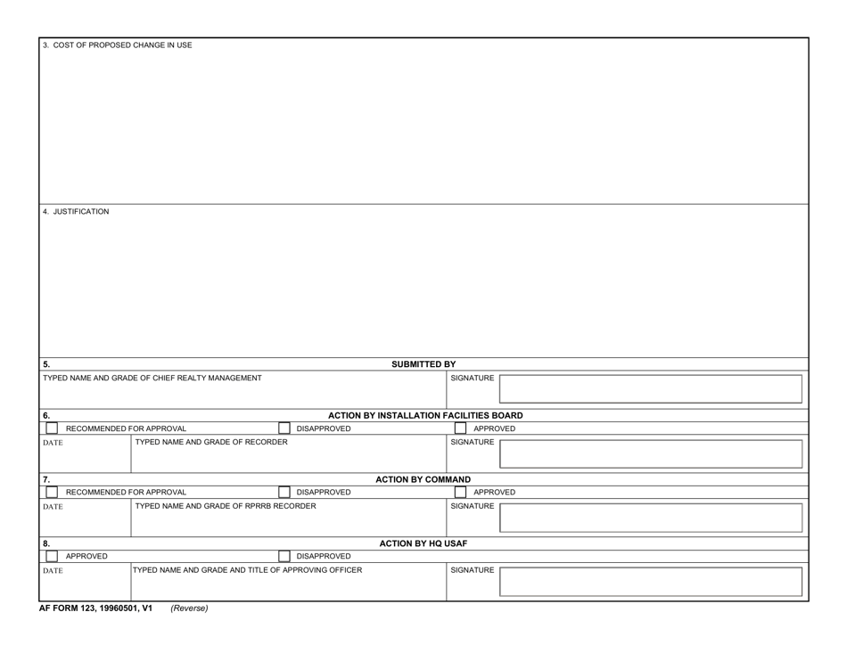 Af Form 123 Fill Out Sign Online And Download Fillable Pdf