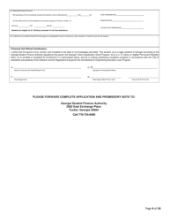 Scholarship for Engineering Education Loan Program (See) Application - Georgia (United States), Page 4