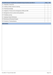 Form SRG1177 Examiners Record - Fi/Tri/Iri/Sfi (H) Assessment of Competence - United Kingdom, Page 3