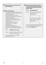Form CC1 Carer&#039;s Credit Application Form - United Kingdom, Page 5