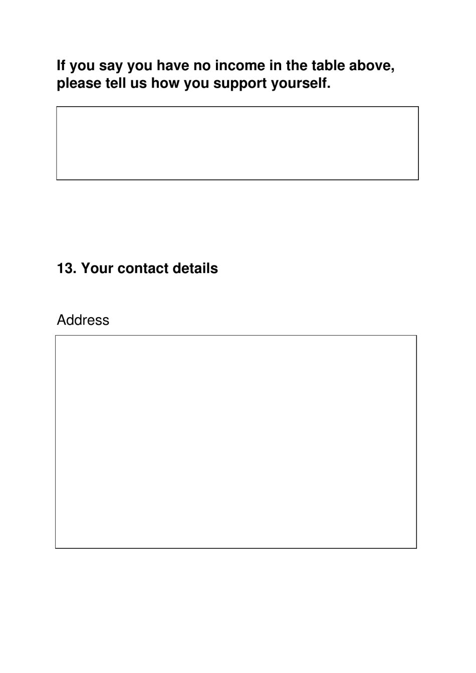 Form EX160 Apply for Help With Court and Tribunal Fees (Large Print) - United Kingdom, Page 12