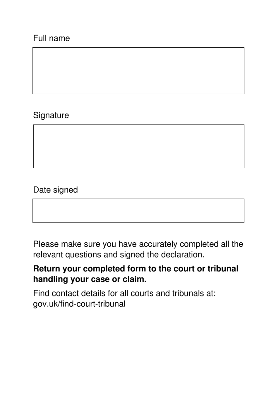 Form EX160 Apply for Help With Court and Tribunal Fees (Large Print) - United Kingdom, Page 14