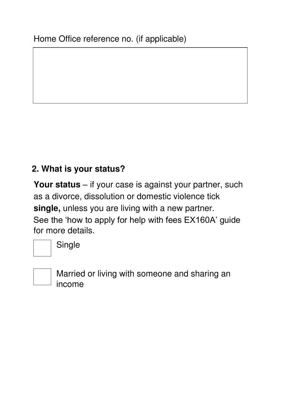 Form EX160 Apply for Help With Court and Tribunal Fees (Large Print) - United Kingdom, Page 3