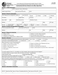 Document preview: Form 8591 Community Services Interest List (Csil) Data Entry - Texas