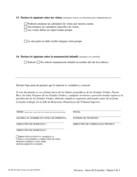 Anexo B Informacion Requerida Para La Custodia - Washington, D.C. (Spanish), Page 5