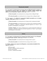 Respuesta Impugnatoria a La Demanda De Separacion Legal Y Reconvencion - Washington, D.C. (Spanish), Page 4