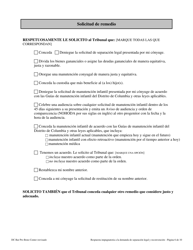 Respuesta Impugnatoria a La Demanda De Separacion Legal Y Reconvencion - Washington, D.C. (Spanish), Page 6