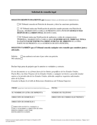 Peticion De Desacato - Washington, D.C. (Spanish), Page 2