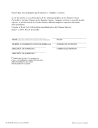 Peticion De Servicios - Washington, D.C. (Spanish), Page 6