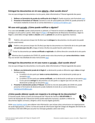 Peticion De Custodia Temporal O Acceso a Los Ninos - Washington, D.C. (Spanish), Page 6
