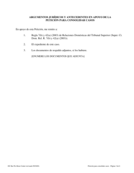 Peticion Para Consolidar Casos - Washington, D.C. (Spanish), Page 3