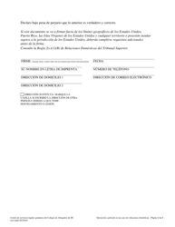 Oposicion a Peticion - Washington, D.C. (Spanish), Page 6
