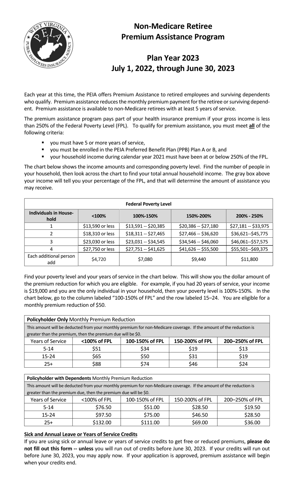 2023-west-virginia-non-medicare-retired-employees-premium-assistance