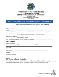 Notary Public Commission Renewal Application - Virgin Islands, Page 3