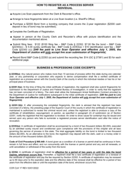 Form CCR CLK17 Certificate of Registration as a Process Server Individual - Ventura County, California, Page 2