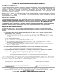 Employment/Civil Service Exam Application - Monroe County, New York, Page 4