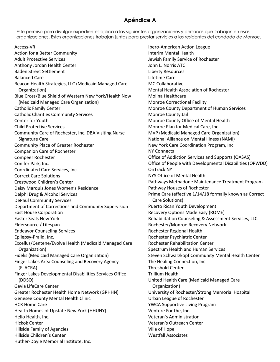 Remisiones De Assertive Community Treatment (Act) - Monroe County, New York (Spanish), Page 10