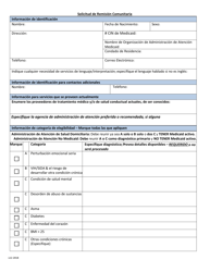 Formulario De Remision Comunitaria Del Condado De Monroe Para Atencion De Salud Administrada - Monroe County, New York (Spanish), Page 2