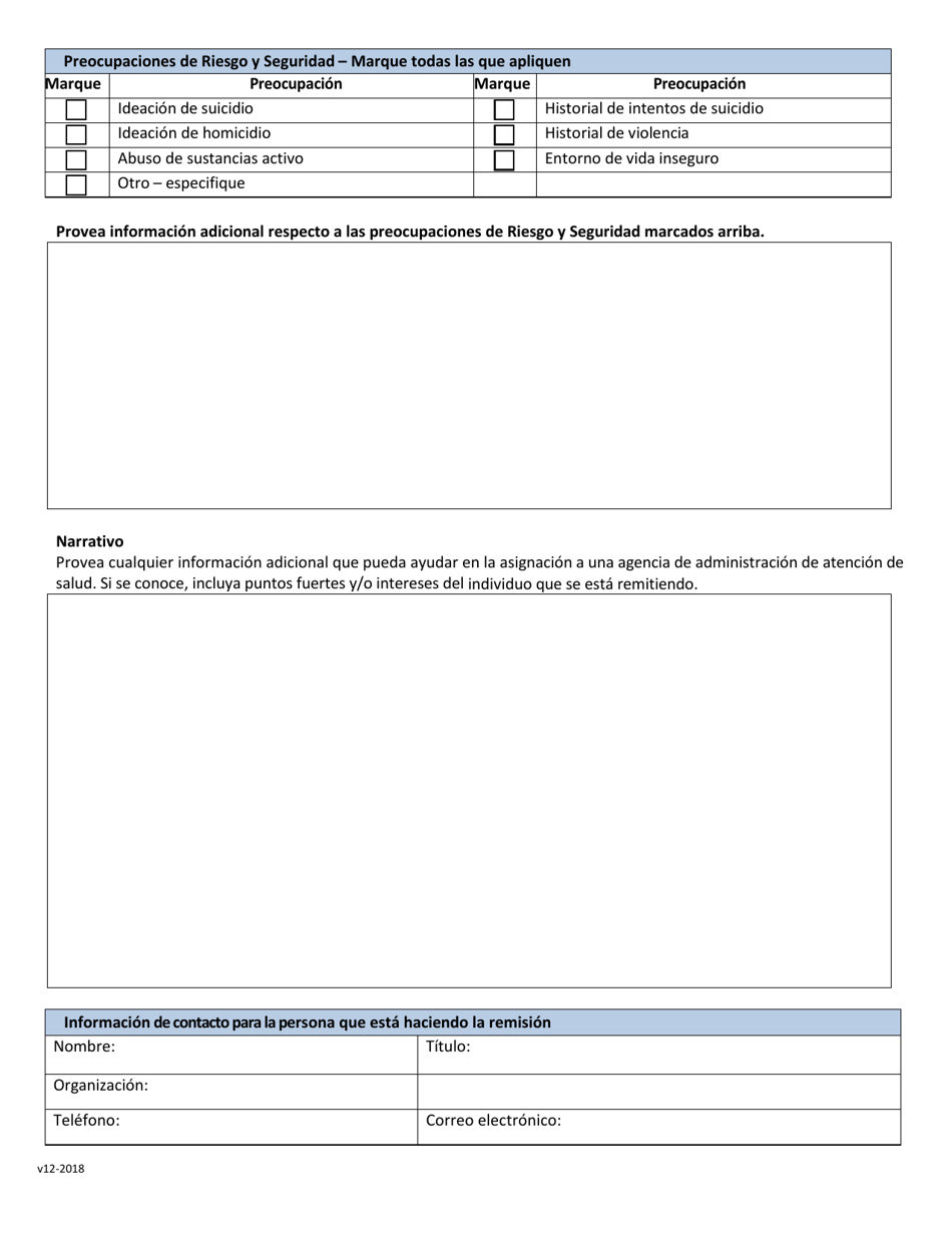 Formulario De Remision Comunitaria Del Condado De Monroe Para Atencion De Salud Administrada - Monroe County, New York (Spanish), Page 5