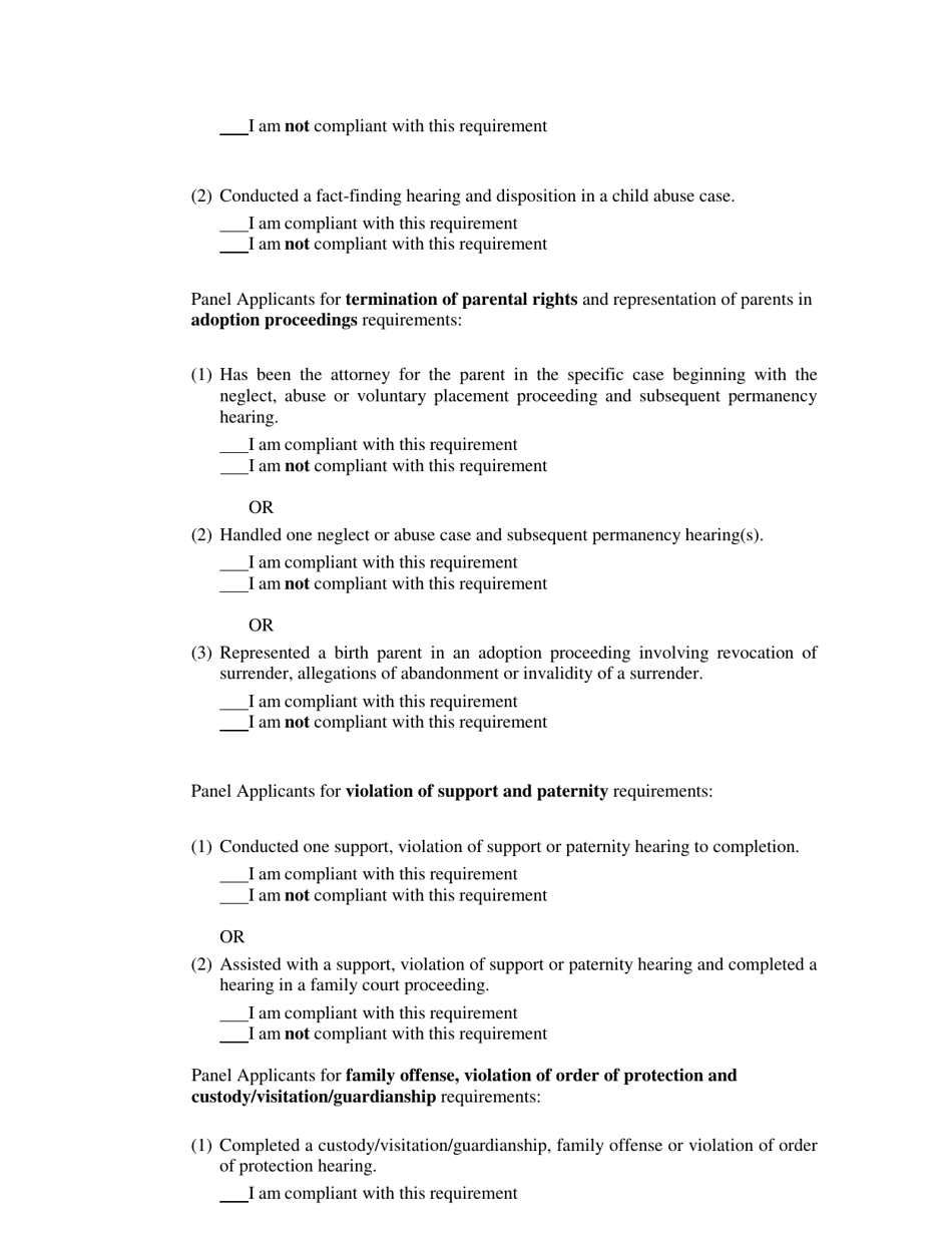 Panel Application - Assigned Counsel Program - Monroe County, New York, Page 10
