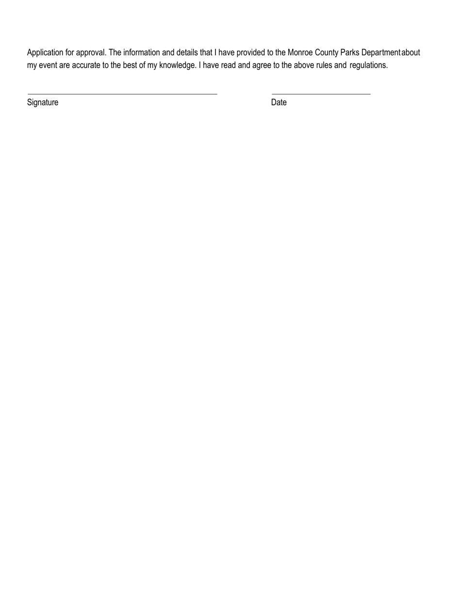 Special Use Application - Film / Photo / Video Shoot - Monroe County, New York, Page 6