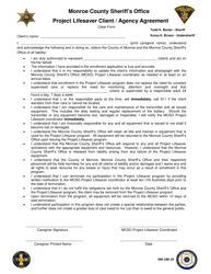Form MB-180-18 &quot;Project Lifesaver Client/Agency Agreement&quot; - Monroe County, New York