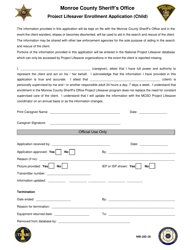 Form MB-182-18 Project Lifesaver Enrollment Application (Child) - Monroe County, New York, Page 4