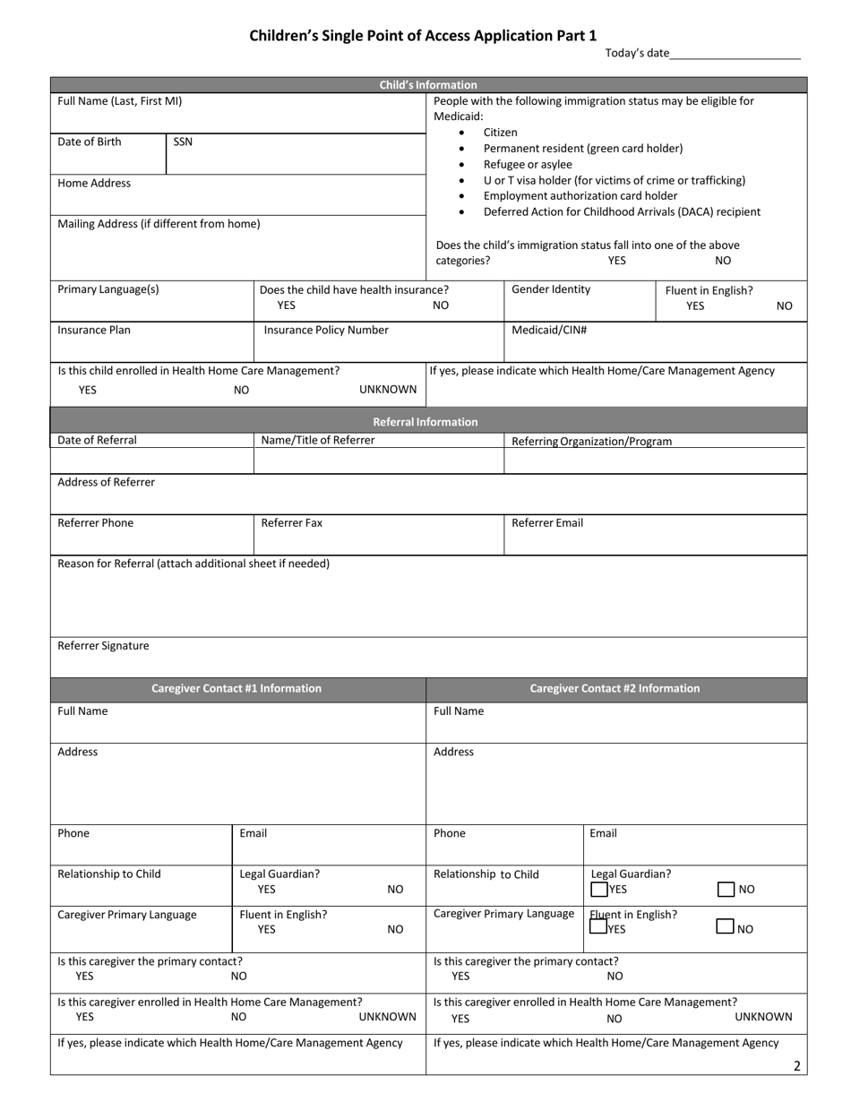 Monroe County, New York Children's Single Point of Access Application ...