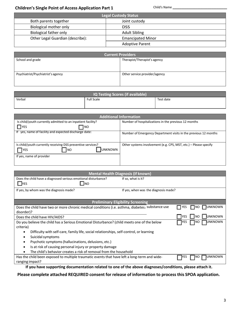 Childrens Single Point of Access Application - Monroe County, New York, Page 3