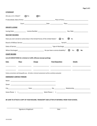 Application for Internship - Monroe County, New York, Page 2