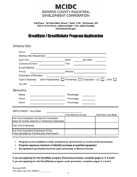 Document preview: Greatrate/Greatrebate Program Application - Monroe County, New York