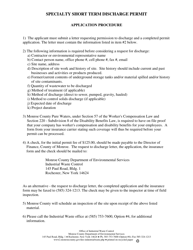 Specialty Short Term Discharge Permit - Monroe County, New York, Page 2