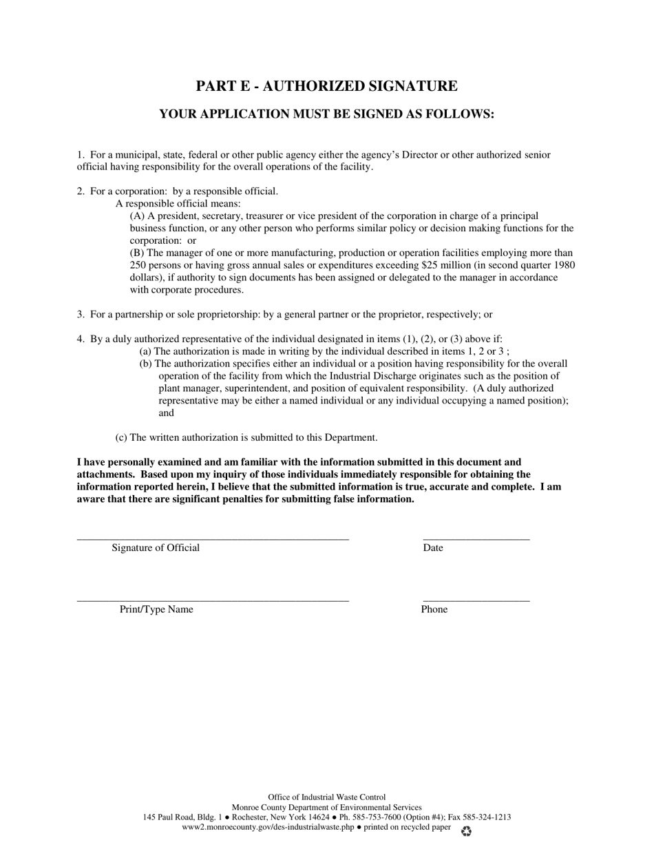 Application for Permit to Discharge Sludge at Pure Waters Treatment Facilities - Monroe County, New York, Page 7