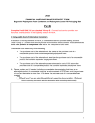 Financial Hardship Waiver Request Form - Expanded Polystyrene Foam Container and Polystyrene Loose Fill Packaging Ban - New York, Page 7