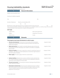 Form HCA82-0381 Housing Habitability Standards - Washington