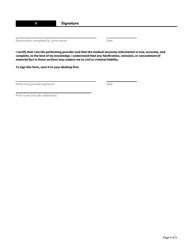 Form HCA13-666 Orthodontic Information Authorization Form - Washington, Page 4
