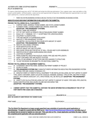 Form 1A Alternate Fire Extinguishing Plan Submittal - City of Fort Worth, Texas, Page 2