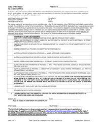 Form 1A Fire Sprinkler Plan Submittal - City of Fort Worth, Texas, Page 2