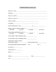 Document preview: Employee Wage Verification Form