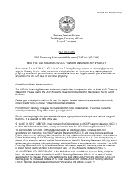 Form UCC1AD Ucc Financing Statement Addendum - Tennessee