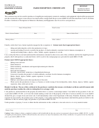 Document preview: Form 51A158 Farm Exemption Certificate - Kentucky