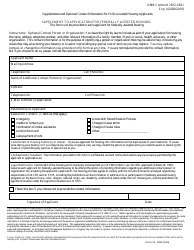 Document preview: Form HUD-92006 Supplement to Application for Federally Assisted Housing