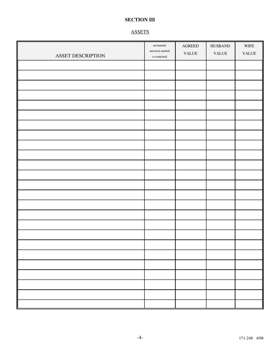 Form 171-248 Joint Trial Conference Memorandum - Lake County, Illinois, Page 4