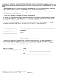 Form IL462-2210 Petition for Involuntary Outpatient Admission - Illinois, Page 3