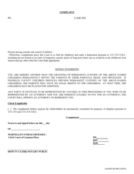 Form eJU5302 Complaint - Edneg Cases - Franklin County, Ohio, Page 2