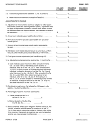 Form 21 (E5360) Child Support Computation Worksheet Sole Residential Parent or Shared Parenting Order - Franklin County, Ohio, Page 2