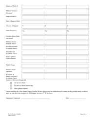 Form JFS07076 (E7903) Application for Child Support Services Non-public Assistance Applicant/Recipient - Franklin County, Ohio, Page 4
