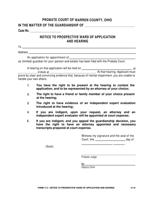 Form 17.3  Printable Pdf