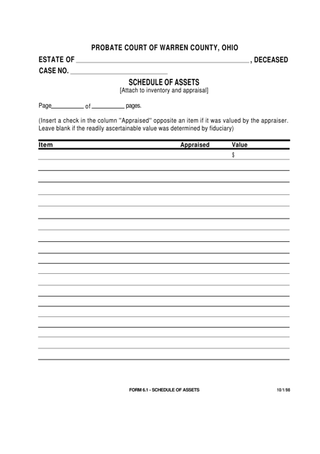 Form 6.1  Printable Pdf