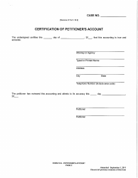 Form 18.9 Petitioner&#039;s Account - Warren County, Ohio, Page 2